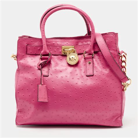 michael kors ostrich embossed leather purse|Best 25+ Deals for Michael Kors Ostrich Handbag .